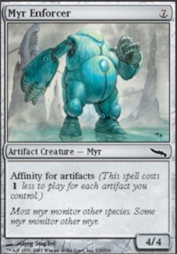 MTG magic cards 1x Myr Enforcer Mirrodin Light Play, English - Picture 1 of 1
