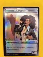 MTG Magic Marvel's Spider-Man SPM Human Citizen  Treasure Token #4 Foil