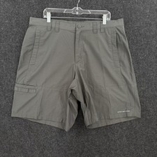 Columbia PFG Barracuda Killer Shorts Men's 38 Gray Omni-Shade Fishing 10"