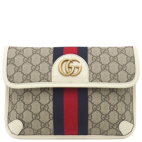 Almost Unused Gucci Waist Bag Ophidia GG Supreme Belt Bag GG Supreme Canvas Be