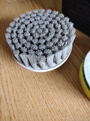 Juego de fregadora giratoria eléctrica SYNOSHI® con cabezales de acero para limpieza de alta resistencia - Imagen 7 de 12