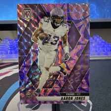 2025 Panini Mosaic Reactive Purple Color Match Aaron Jones Vikings RB NFL