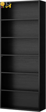 6 Tier Open Bookcase Shelf Display Storage Shelves Floor Standing
