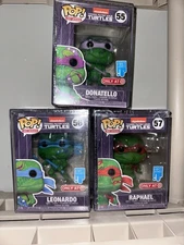 Funko Pop Art Series Teenage Mutant Ninja Turtles Donatello Leonardo Raphael Lot