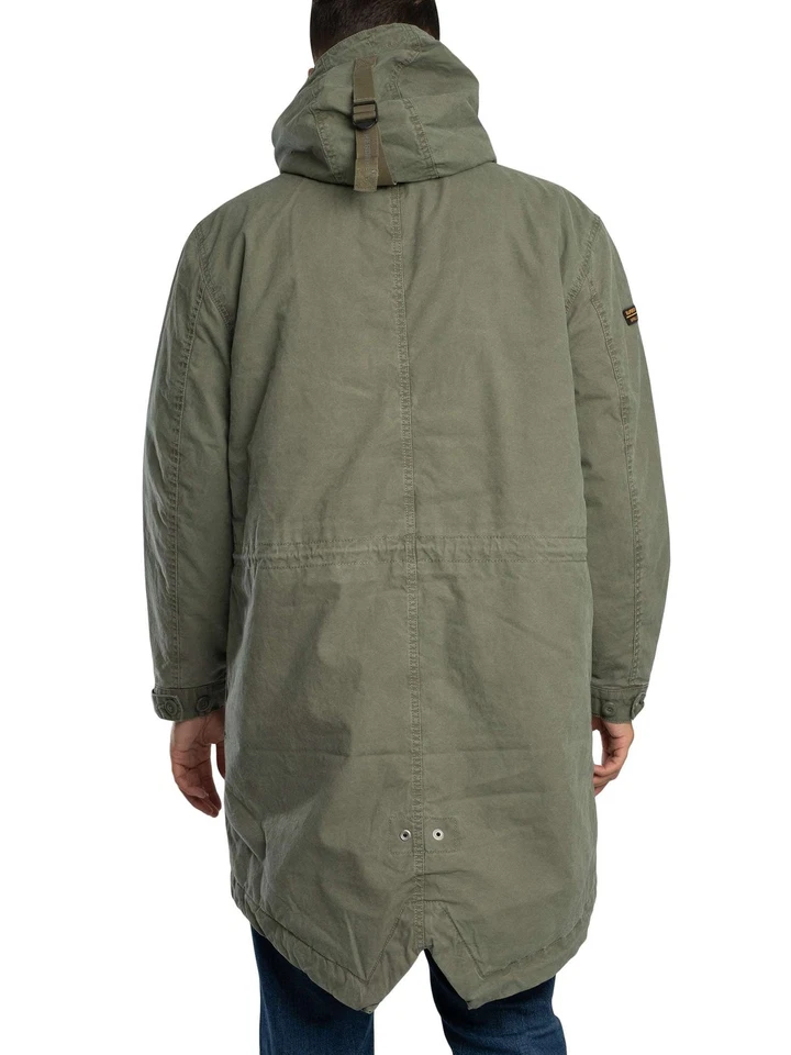 Superdry Men's Military Parka Jacket, Green - Image 3 of 4