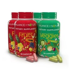 Fruits and Veggies Supplements 90 Fruit and 90 Veggies Capsules 02/27