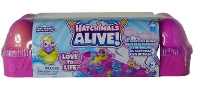 Hatchimals Alive Egg Carton Love To Life w/ 10+ Surprises NEW Sealed Toy Gift