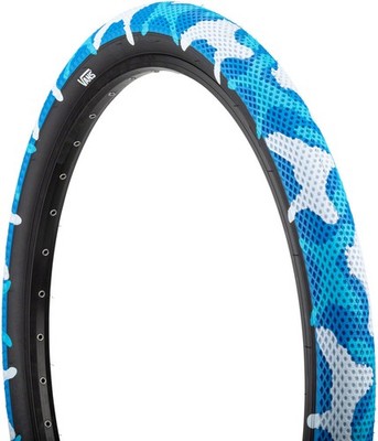 Cult X Vans 14x2.2 BMX Clincher Wire Tire with Waffle Pattern & Reflective Camo