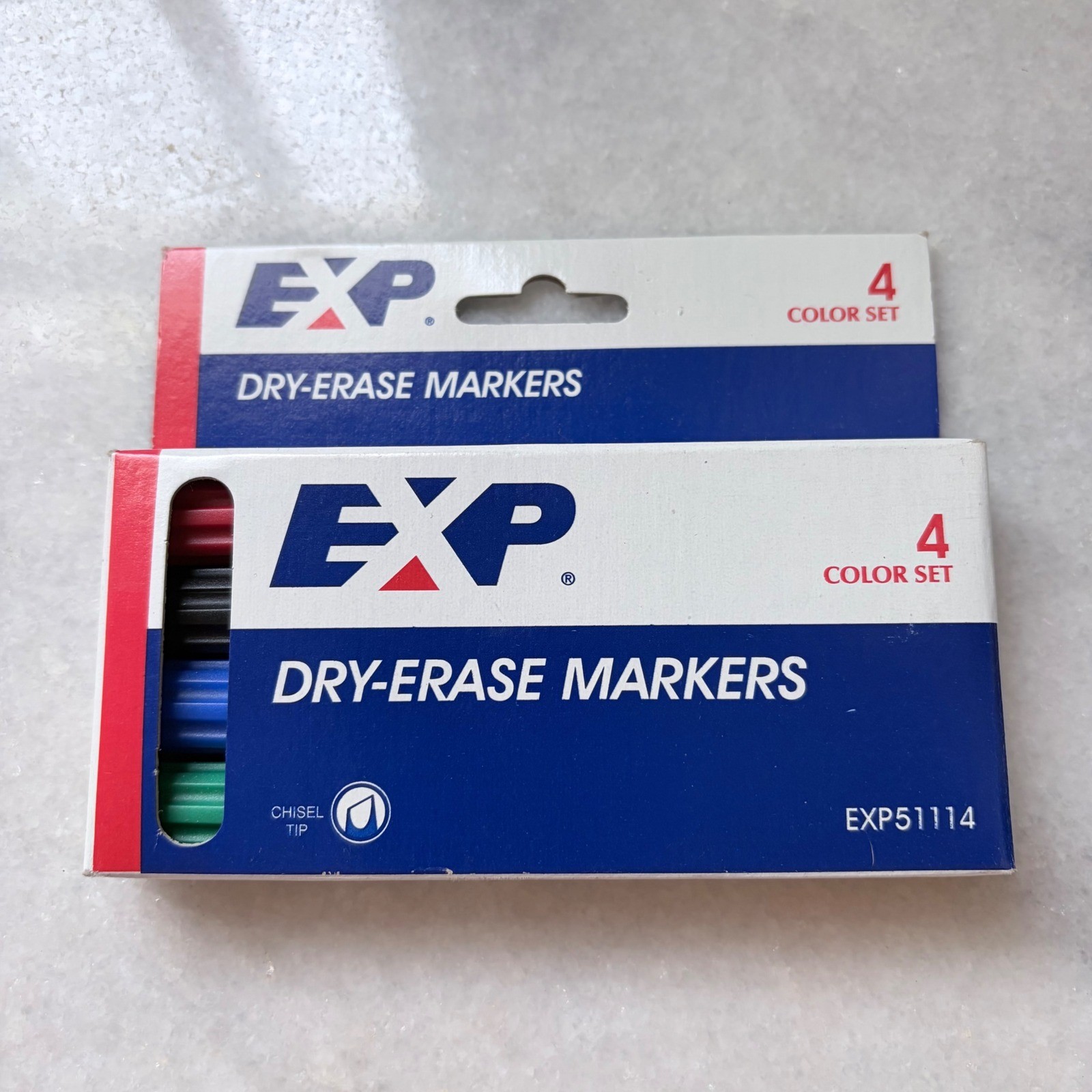 4 Color Set Chisel Tip Low Odor Exp511141 Pack