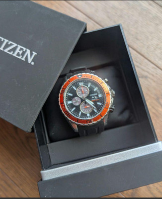CITIZEN PROMASTER MARINE CA0718-21E Chronograph Eco-Drive Taucheruhr orangeJP