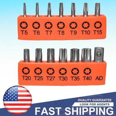 14 Tamper Proof Security Kit Torx Bit Torq Hex Star Spanner Tri Wing Screwdriver