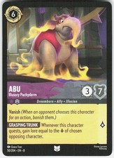 Abu Illusory Pachyderm 50/204 Reign of Jafar Disney Lorcana