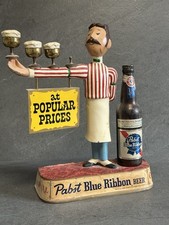 Antike Pabst Bier Reklame Figur 30er Jahre Werbung BEER Aussteller Metall #326
