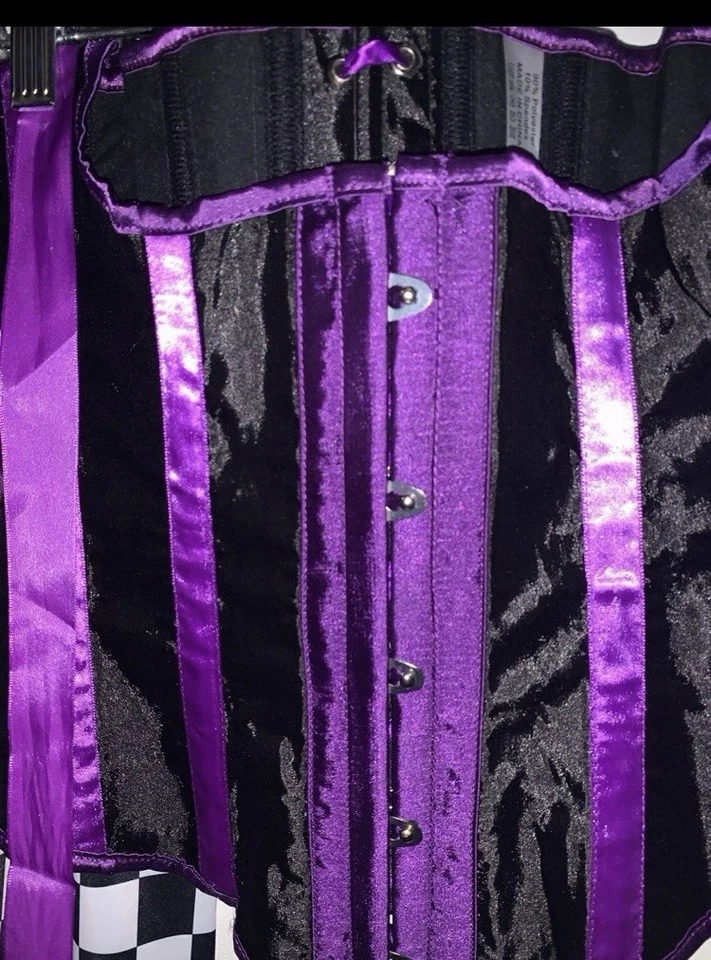 Черный корсет крюк костюм танцы матч блестки шляпа и леггинсы - Изображение 3 из 4