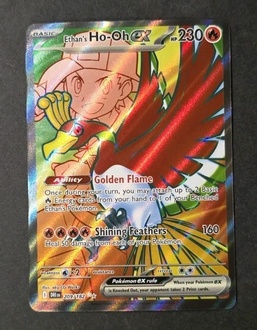 Ethan's Ho-Oh ex Ultra Rare SV10: Destined Rivals 209/182 NM