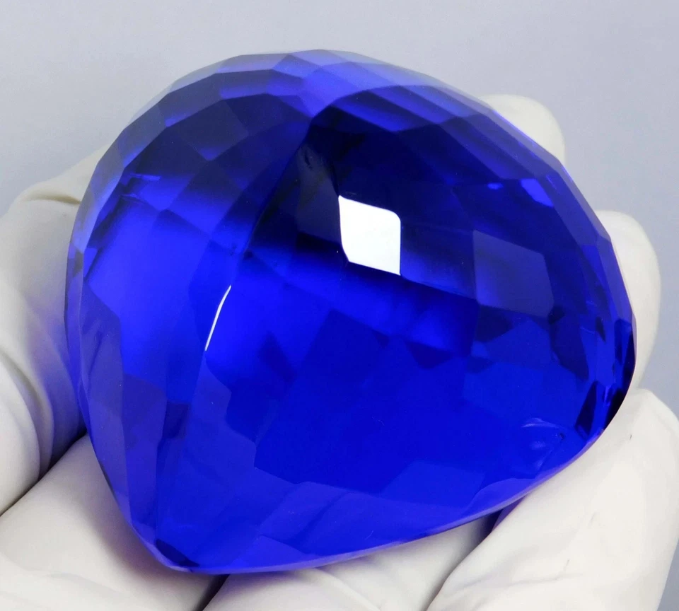 Piedras preciosas sueltas corte pera topacio brasileño azul natural 400 quilates certificadas AGL Foto 4 de 4