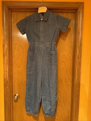 Gap Kids Girls Denim Pants Romper Jumpsuit Size L