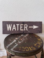 Vintage USFS US Forest Service National Park Water Wood Carved Sign nps