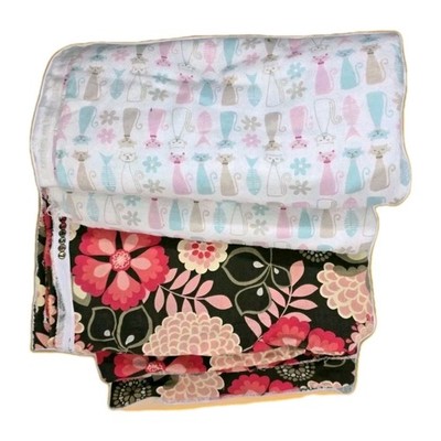 Lot Of 2 JOANNES  SEWING MATERIAL Flower  Retro Cat Raw Hem 73 And 39 Length 
