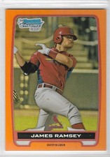 2012 Bowman Chrome Draft Orange Refractor #BDPP27 JAMES RAMSEY (serial #04/25)