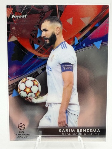 2021 Topps Finest UEFA Champions League Karim Benzema #46 card