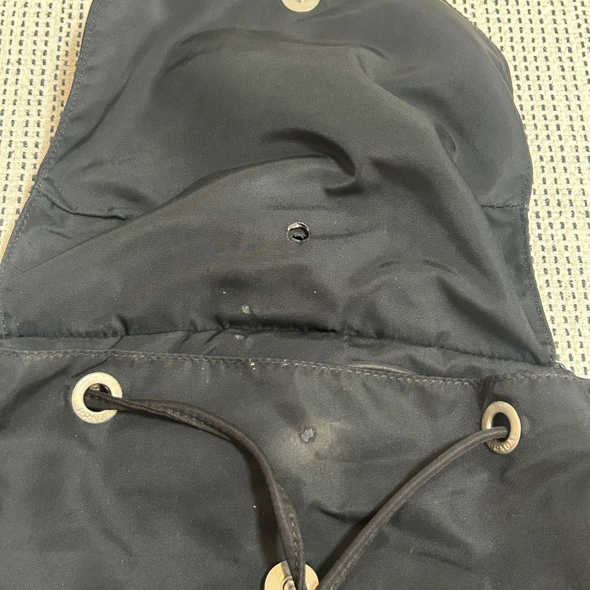 PRADA nylon backpack triangular logo From Japan - image 8