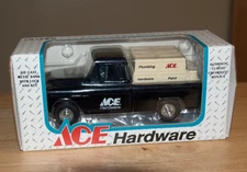 ERTL 1955 Ace Hardware Cameo Pickup Truck Locking Coin Bank w/ Original Box