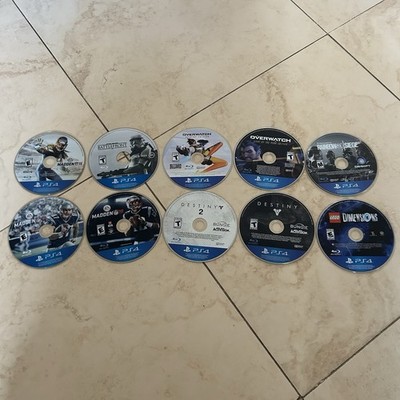 10x Video Game Lot: For PS4 ~  Disc Only No Duplicates Destiny Overwatch Lego