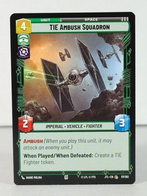 TIE Ambush Squadron -  Jump to Lightspeed - Star Wars Unlimited  87/262 singles