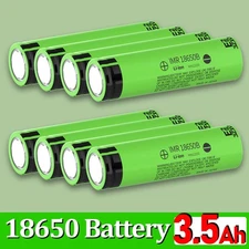 18650 Battery for 2 Pack 3.7 Volt 18650 Rechargeable 3000mAh Blue