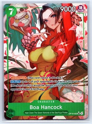 Boa Hancock (Alternate Art) Foil SR The Time of Battle OP16-032 NM