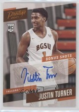 2021-22 Panini Chronicles Draft Picks Orange Justin Turner #PBJTU Auto 0c2