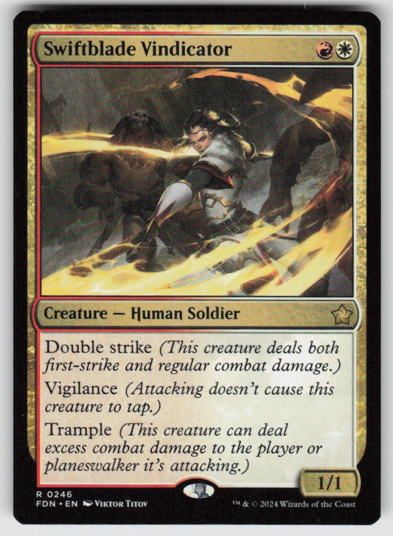 Swiftblade Vindicator Rare Foundations 246 MTG Near Mint