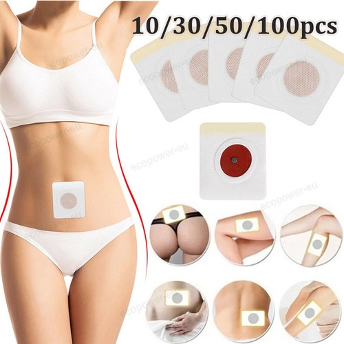 10/50/100 Pcs Slim Patch Weight Loss Slimming Diets Pads Detox Burn Fat Adhesive - Picture 2 of 21