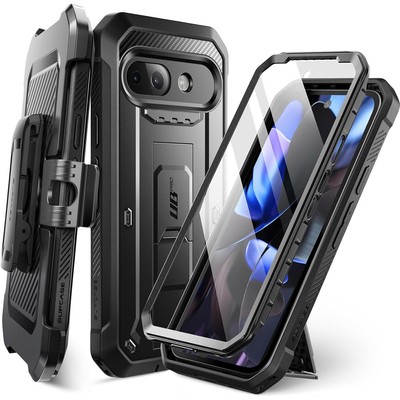 Handyhülle für Google Pixel 9a Supcase Case Cover Schutz Hülle Etui Schwarz