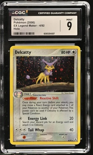 2006 Pokémon Delcatty Holo EX Legend Maker #4/92 CGC 9