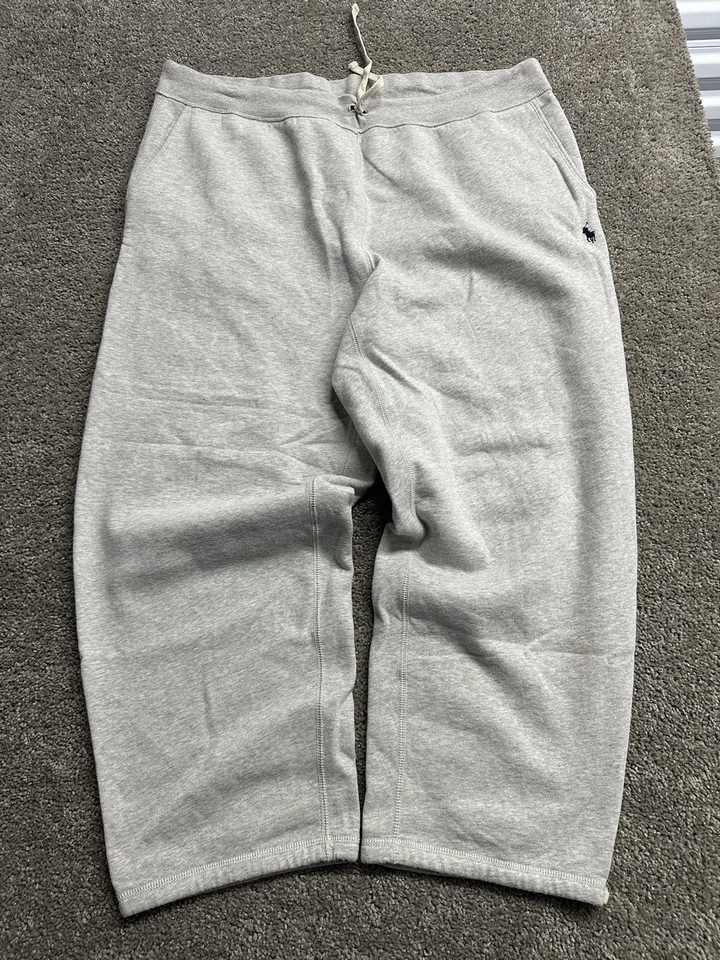 Pantalón de chándal Polo Ralph Lauren Signature polar para hombre 3XB gris jaspeado pony Foto 2 de 4