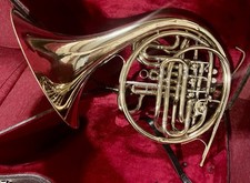 King 1159 Kruspe Wrap Double French Horn w/King Case King H2 Mouthpiece Lyre