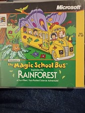 Magic School bus Explores the Rainforest PC Windows 95 1997 CD PRE-OWNED