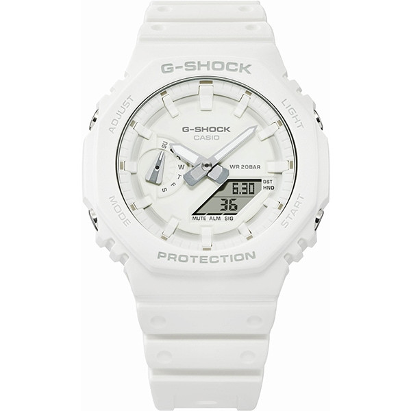 Casio G-SHOCK White Dial GA-2100-7A7JF Men's Watch Carbon