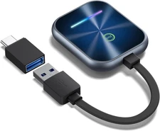 USB Wireless CarPlay Android Auto Adapter Converts Wired to Wireless Plug & Play