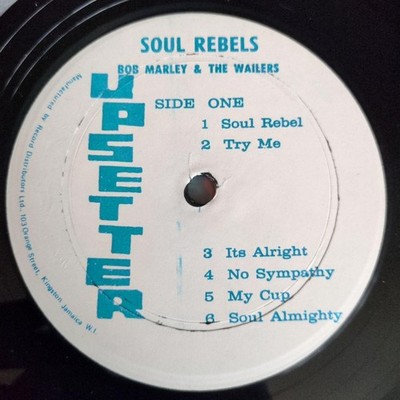 洋楽 BOB MARLEY SOUL REBELS Jamaica press LP Soul Rebels (1970) – Bob Marley