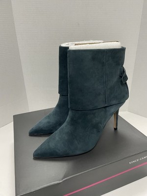 VINCE CAMUTO KRESINTA BOOTS EVERGREEN SUEDE BOOTS SIZE 9.5
