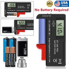 Digital LCD Universal Battery Tester Portable for AA AAA C D 9V 3.7V 1.5V etc..