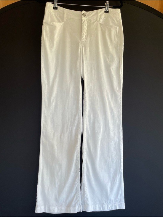 NYDJ Marilyn Trouser Pants Size 4 White Straight Leg