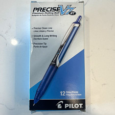 Pilot Precise V7 RT Rollerball Pens Retractable Fine 0.7mm Blue Ink 12 26068