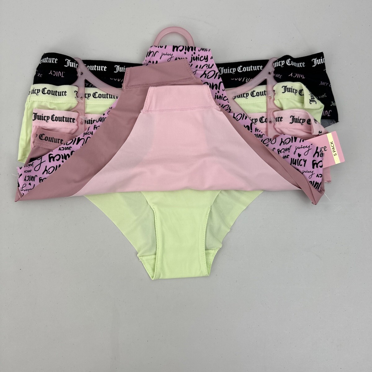 【新品タグ付き】Juicy Couture ビキニショーツMサイズ 5枚セット Juicy Couture 5-pack Bikini Panties Underwear Style: JC9447