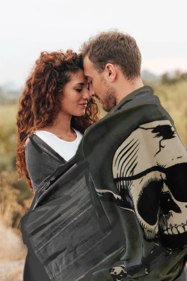 Manta Pirata Calavera Manta Pirata Calavera Cruz Espadas Sables Pirata Gris Foto 2 de 4