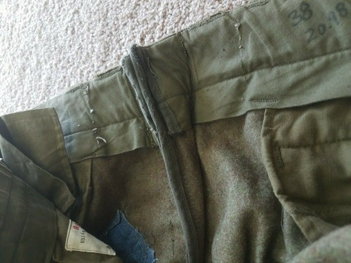 Bawi German Vintage 1960s Military Heavy Duty Cargo Pants Heavy Wool - Picture 10 of 12