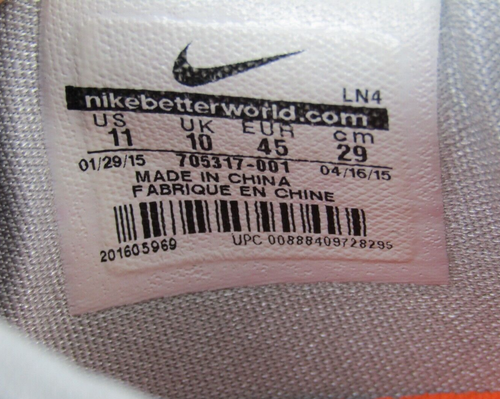 Nike Kobe 10 Pain 705317-001 Gray Black Men's Size 11 Basketball Shoes Sneakers - Picture 14 of 14